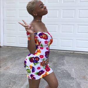 Floral mini dress